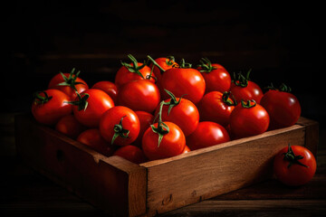 Plump and Flavorful Tomato. Generative AI