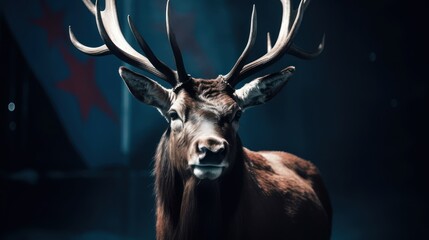 deer on black HD 8K wallpaper Stock Photography Photo Image