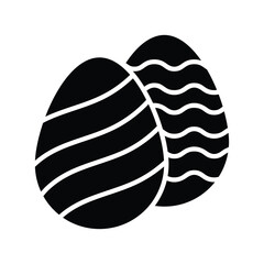 Beautifully designed icon of decorative eggs in trendy style, easy to use vector