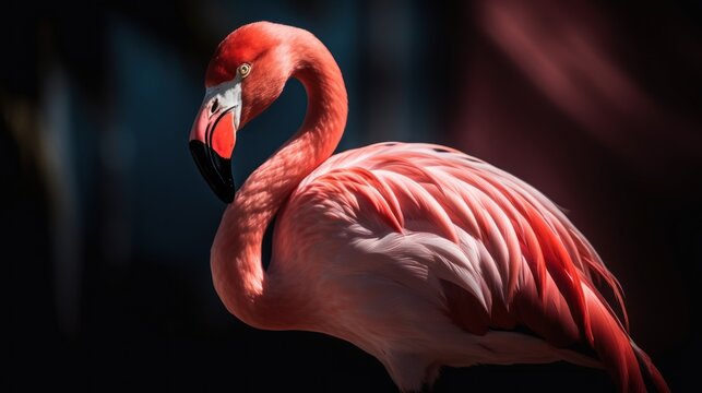 close up of a flamingo HD 8K wallpaper Stock Photography Photo Image