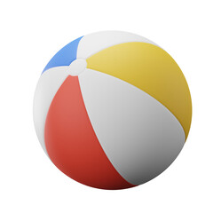 Beach Ball Beach Summer 3D Illustrations