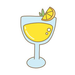 cocktail with lemon