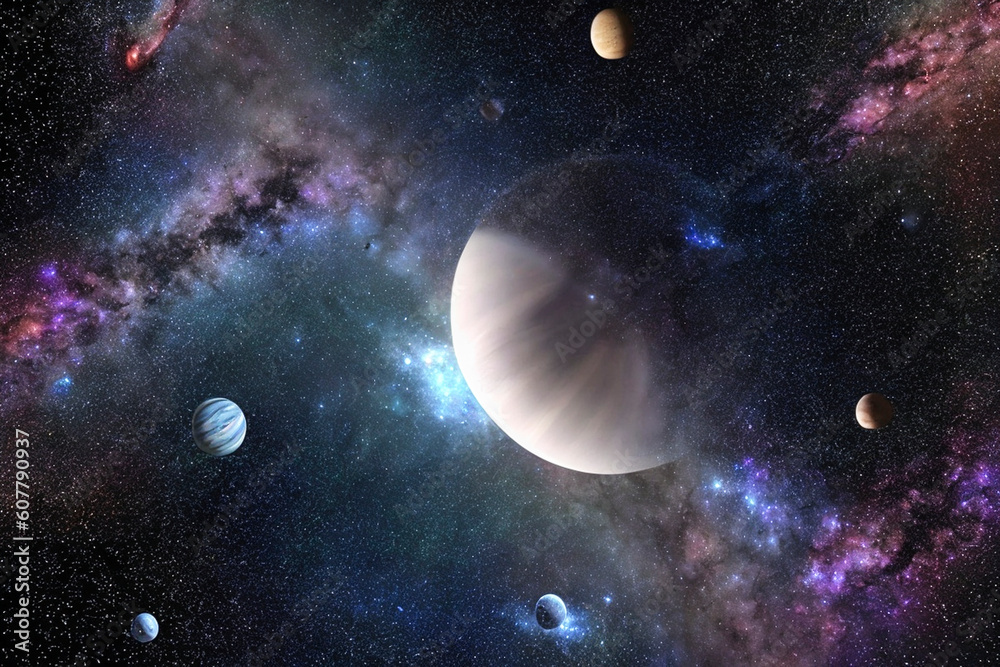 Wall mural space, planet, star, astronomy, galaxy, universe, cosmos, stars, nebula