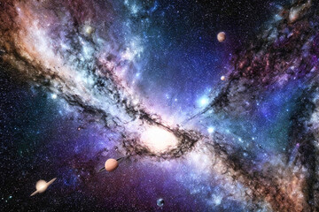 Fototapeta na wymiar space, planet, star, astronomy, galaxy, universe, cosmos, stars, nebula