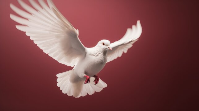 White Dove flying in the sky HD 8K wallpaper Stock Photography Photo Image