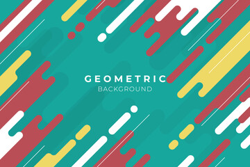 Abstract geometric background in bright colors