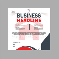 Creative business flyer design with creative idea 