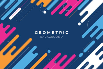 Abstract geometric background in bright colors