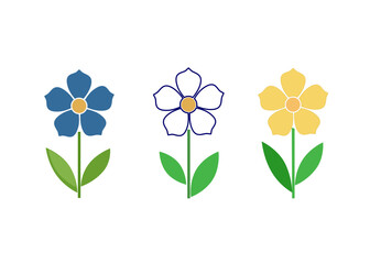 Design icons vector illustration of a flower (chamomile).