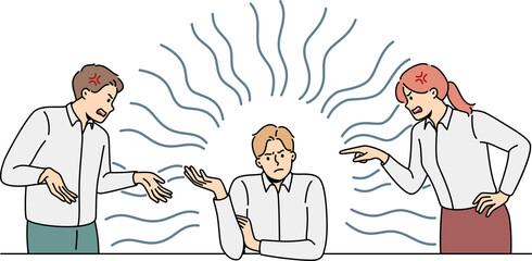 Employees fight with selfish male colleague