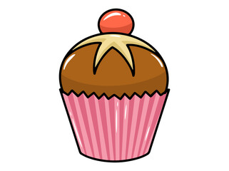 Hand drawn Delicious Cake Illustration
