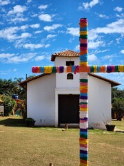 colorful houses on a sky