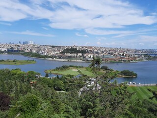 Naklejka premium A look at the beauty of Istanbul from Pierre Loti