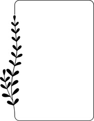 Obraz premium Wedding Floral Frame