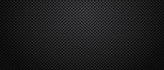 Fototapeta na wymiar Dark vector background black carbon fiber texture