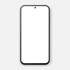 Mobile phone vector mockup. Blank smartphone