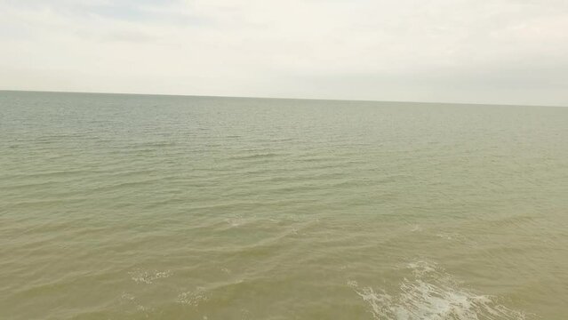 Aral Sea with the water