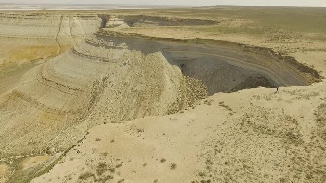 The huge Canyons of the Aral Sea