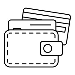 Credit card icon. Card payment