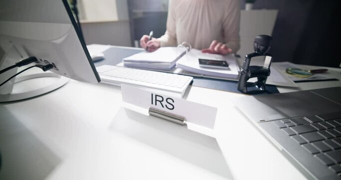 IRS Tax Audit Name Plate