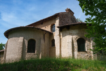 Fototapeta premium Archaeological park of Castelseprio, Varese province, Italy: church