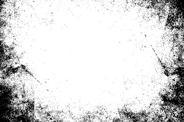 Distressed black and white grunge seamless texture. Overlay scratched design background. Grunge texture background with space - obrazy, fototapety, plakaty
