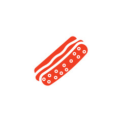 Dog Fast Food Solid Icon