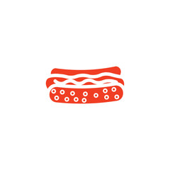 Dog Fast Food Solid Icon