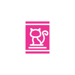 Cat Dog Food Solid Icon