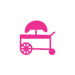 Cart Street Stand Solid Icon