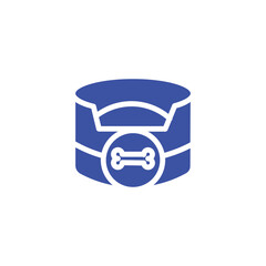 Dog Bowl Pet Solid Icon