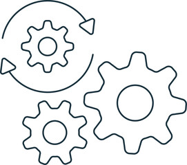 Automatic icon. Monochrome simple sign from engineering collection. Automatic icon for logo, templates, web design and infographics.