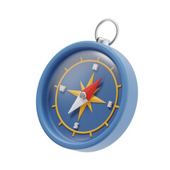 compass 3d render icon illustration, transparent background, navigation and maps © aamiansyah