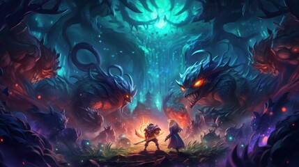 Fototapeta premium Amazing Game Art Artwork