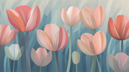 Artistic imagination of a flower background