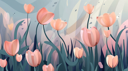 Artistic imagination of a flower background
