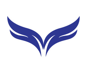 wing logo design vector template