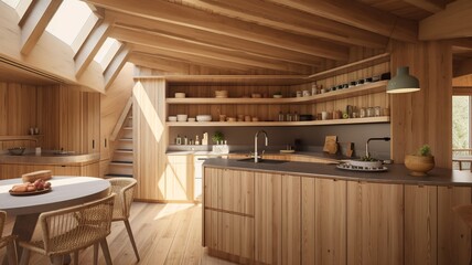 beauty tree house interior