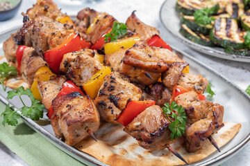 Green salad with grilled chicken breast. Healthy food, clean eating concept
