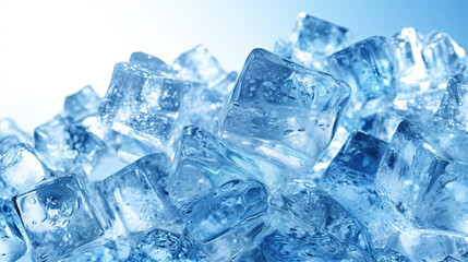 Ice cubes illustration background