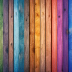 planks of rainbow wood background