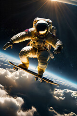 Obraz na płótnie Canvas Astronaut in space 
