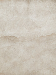 An old beige cement wall background. Vertical orientation. Damaged concrete surface with detailed grunge texture. - 607819188