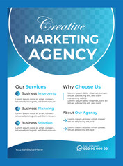 Corporate business flyer design template
