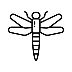 Beautifully designed vector of dragonfly in modern style, ready to use icon