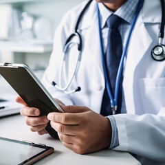 Telehealth Solutions: Medical Doctor Consulting Patients' Health Using a Mobile Digital Tablet
