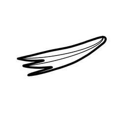 pandan leaf flavor hand drawn doodle