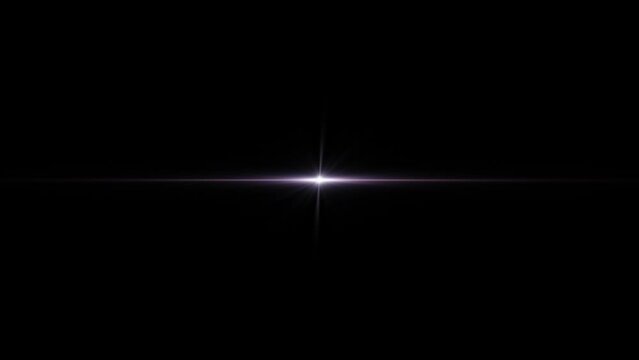 Loop center rotating glow long arm star rays lights optical lens flares shiny animation art on black abstracrt background for screen project overlay. Lighting lamp rays effect dynamic bright video foo