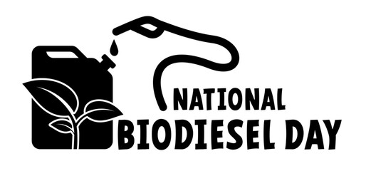 National biodiesel day. Cartoon gasoline, jerrycan with handle. Canisters or jerry can symbol. Fuel tank for transporting and storing petrol. Can jerrycan, canister, Motor oil. Gas pump nozzle.