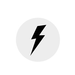 Lightning bolt icons with grunge 
